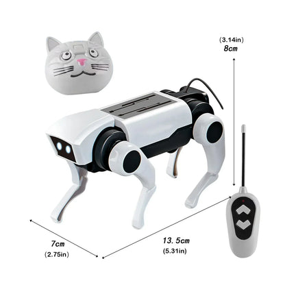RC Robot Dog Building Kit - Remote Control DIY Mechanical Science Toy Set for Kids Boys Gift