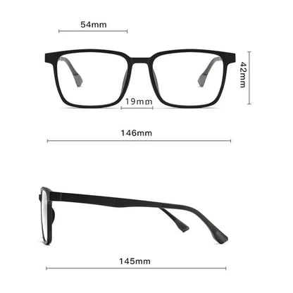 VICKY Flip-Up Magnetic Clip-On Prescription Sunglasses - TR90 Polarized Myopia Glasses Night Vision Reading Eyewear for Men & Women