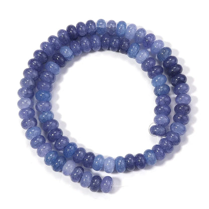 5x8mm Natural Abacus Rondelle Beads - Glass Wheel Loose Charms for DIY Bracelets & Jewelry Making Supplies