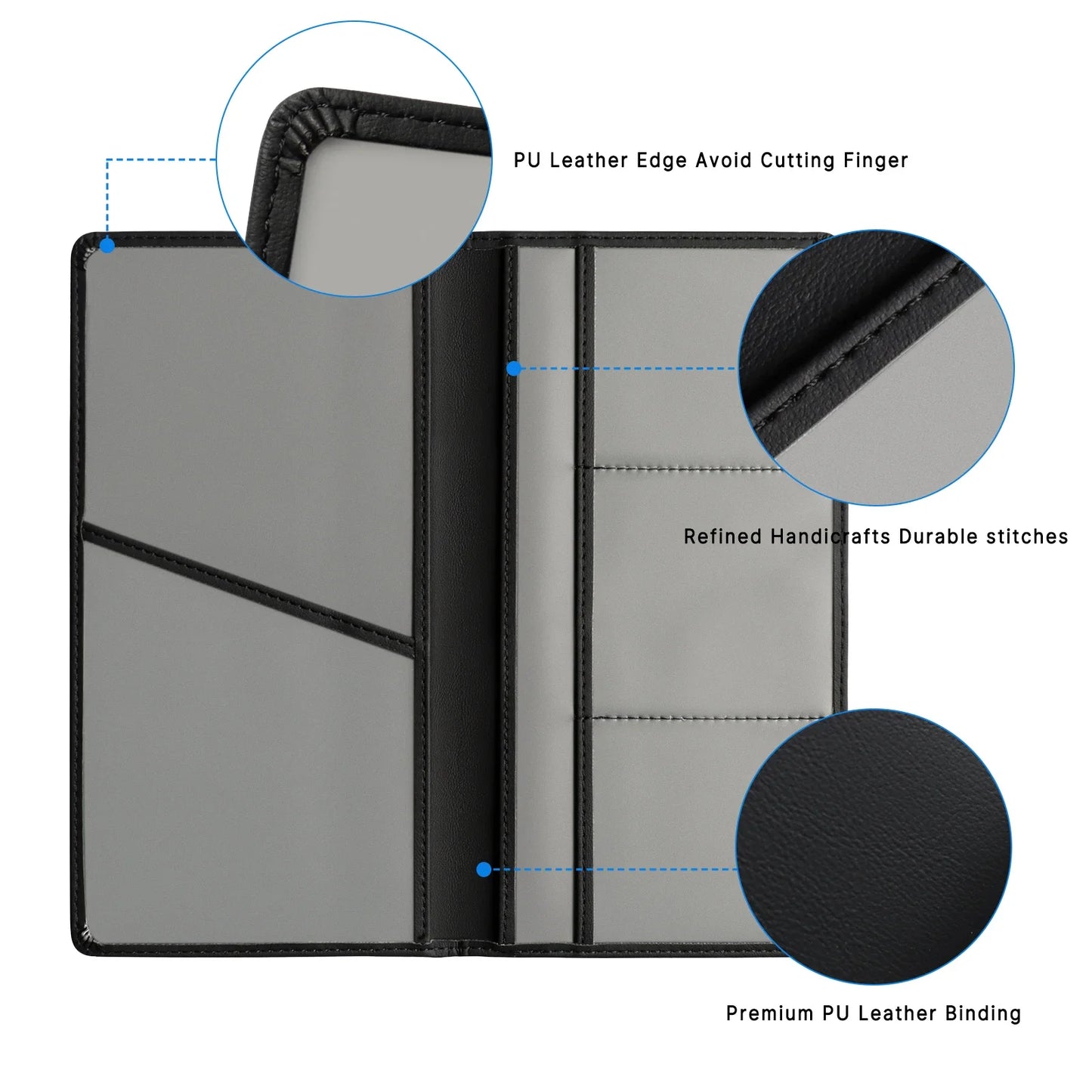 Men & Women Car Registration & Insurance Card Holder – PU Leather License Holder for Driver's License
