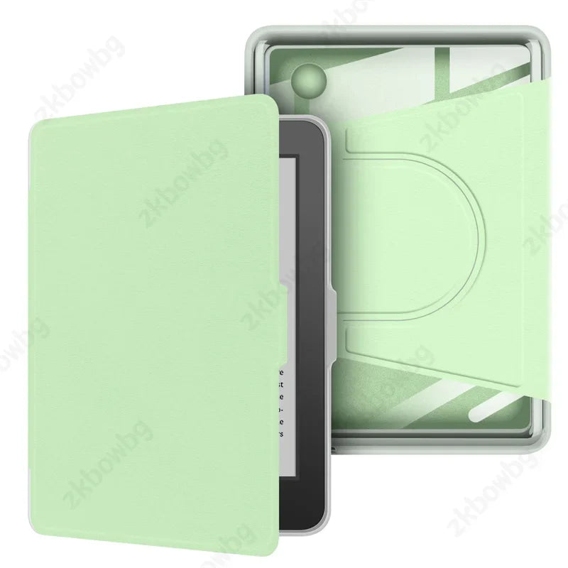 Transparent Acrylic Back Case for Kobo Clara & Clara Colour 6" – Magnetic Rotating eReader Cover