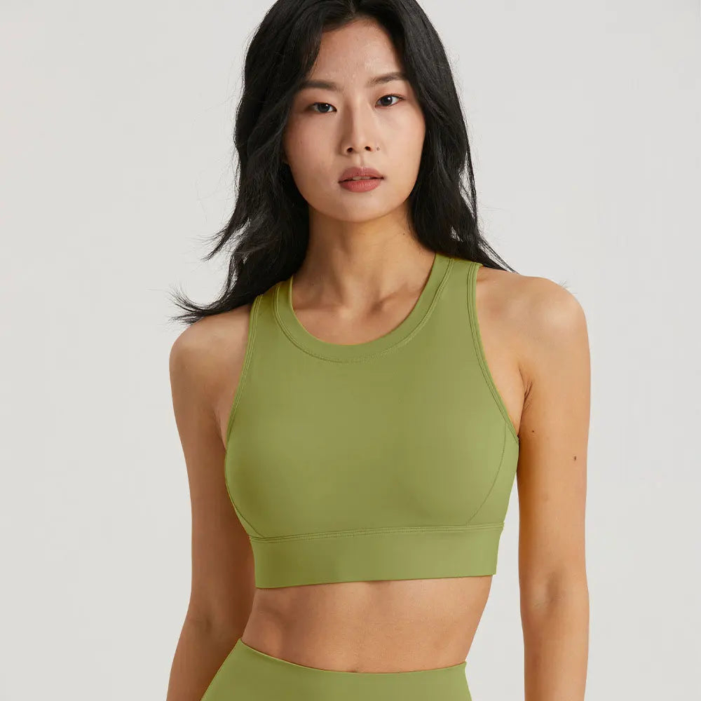 INLUMINE Anti-Light Sports Bra – Backless Yoga & Gym Fitness Top for Women