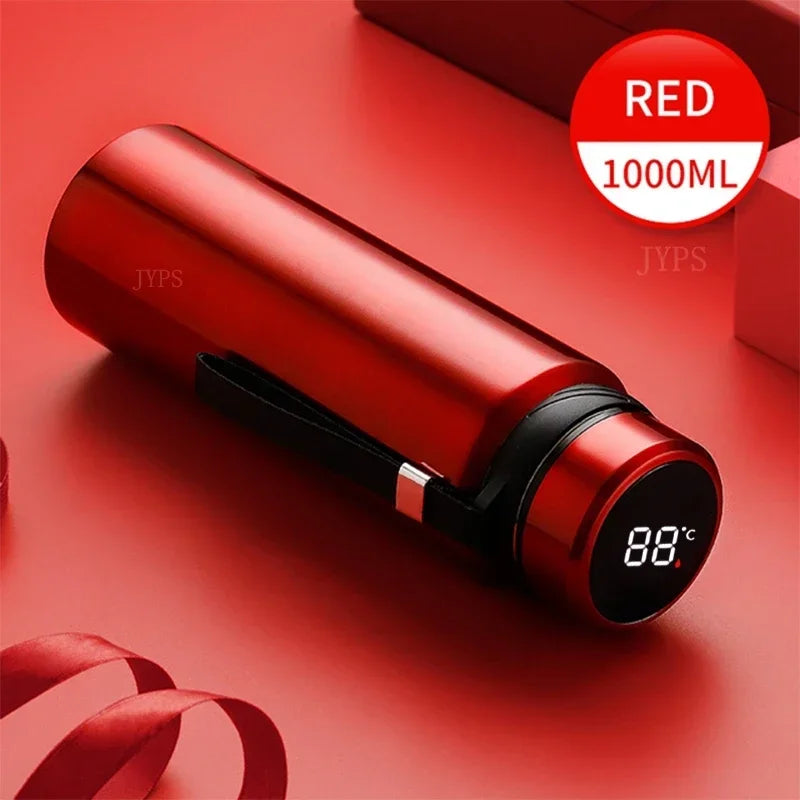 1000ML Smart Thermos Bottle - Temperature Display Vacuum Flask for Hot & Cold Water, Tea and Coffee