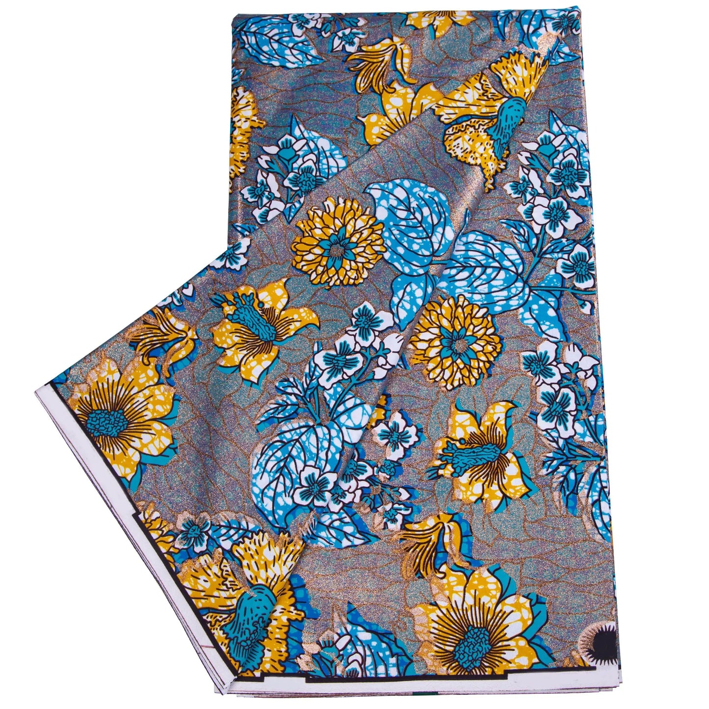 100% Cotton African Ankara Wax Fabric - 6 Yards Party Dress Sewing & Craft Print