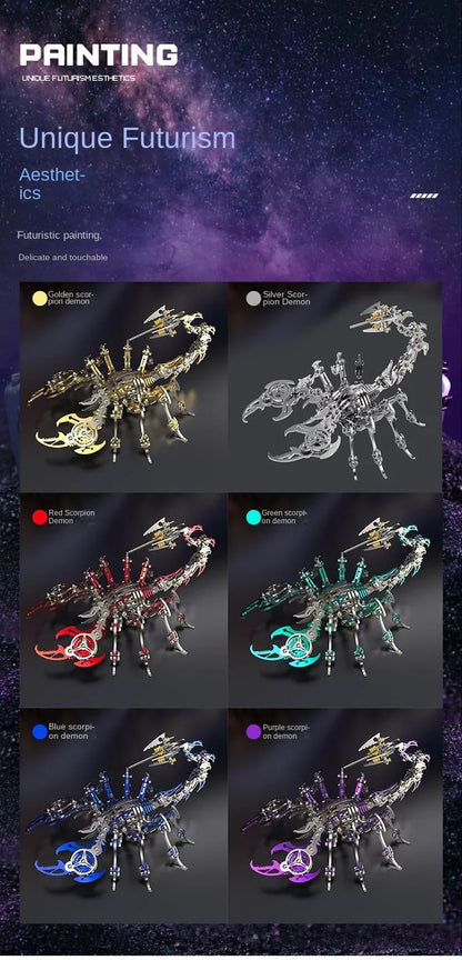 3D Metal Mechanical Insect Puzzle – Anti-Stress Assembly Toy Kit for Kids and Adults
