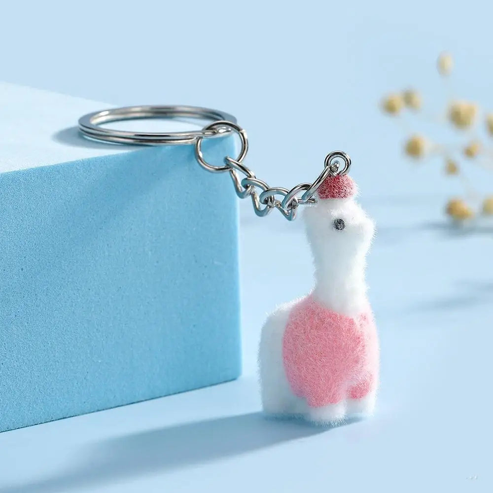 Cartoon Plush Koala Keychain – Cute Fluffy Doll Bag Pendant, DIY Keyring Charm Gift for Women