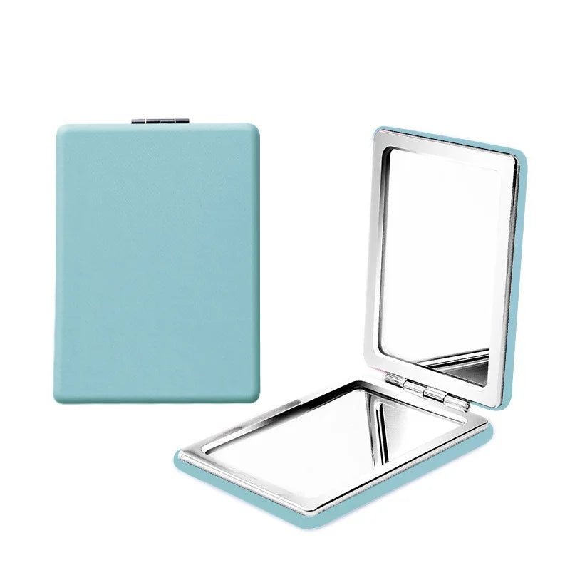 Mini Folding Pocket Makeup Mirror - Portable Travel Vanity Compact Mirror for Handbag & Daily Beauty