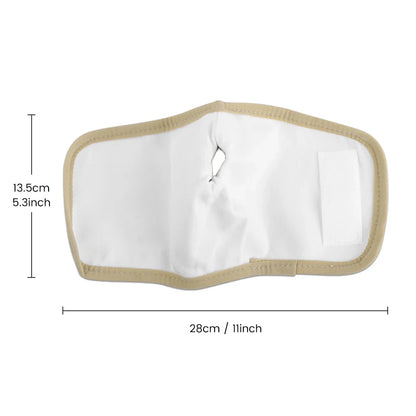 Reusable Castor Oil Pack Wrap - Organic Cotton with Adjustable Elastic Strap, Castor Oil Compress for Body Care