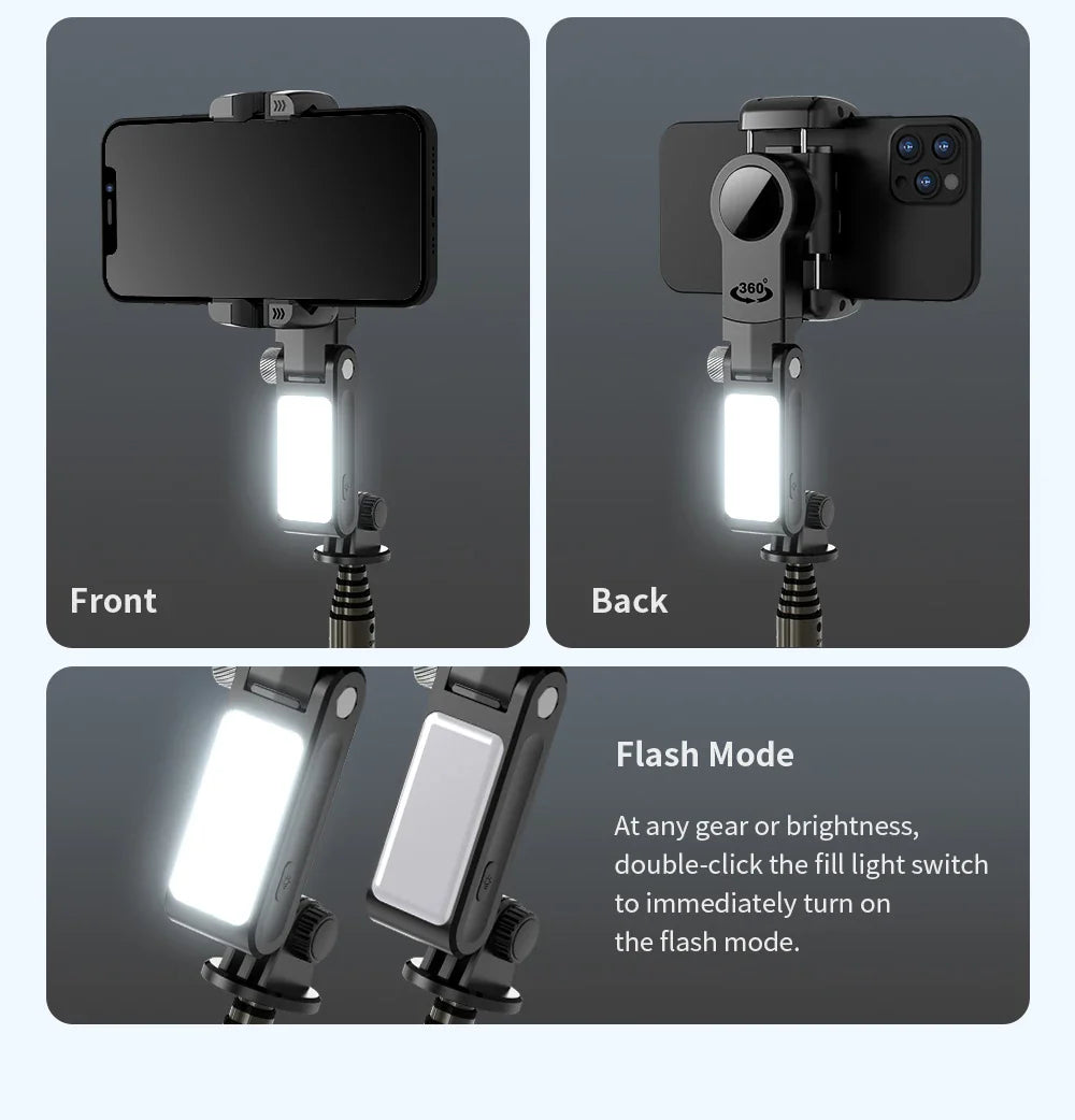 360° Rotation Gimbal Stabilizer & Selfie Stick – Tripod for iPhone & Smartphone Live Photography