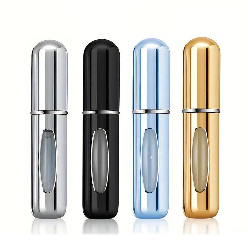 5ml Travel Perfume Atomizer - Portable Refillable Aluminum Spray Bottle for Perfume Cosmetics and Travel Use