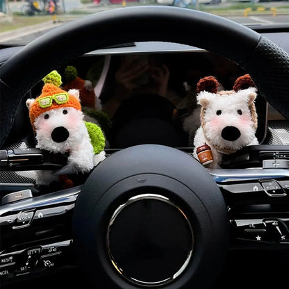 Cute Car Gear Shift Doll - Fun Dashboard, Rearview Mirror & Auto Decor Ornament