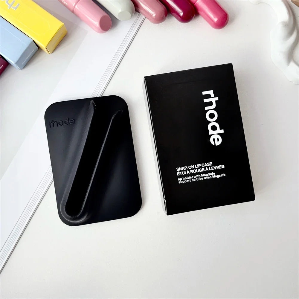 Rhode Long-Lasting Lip Gloss Holder - Magnetic Snap-On Lipstick Case for MagSafe Phone Clips