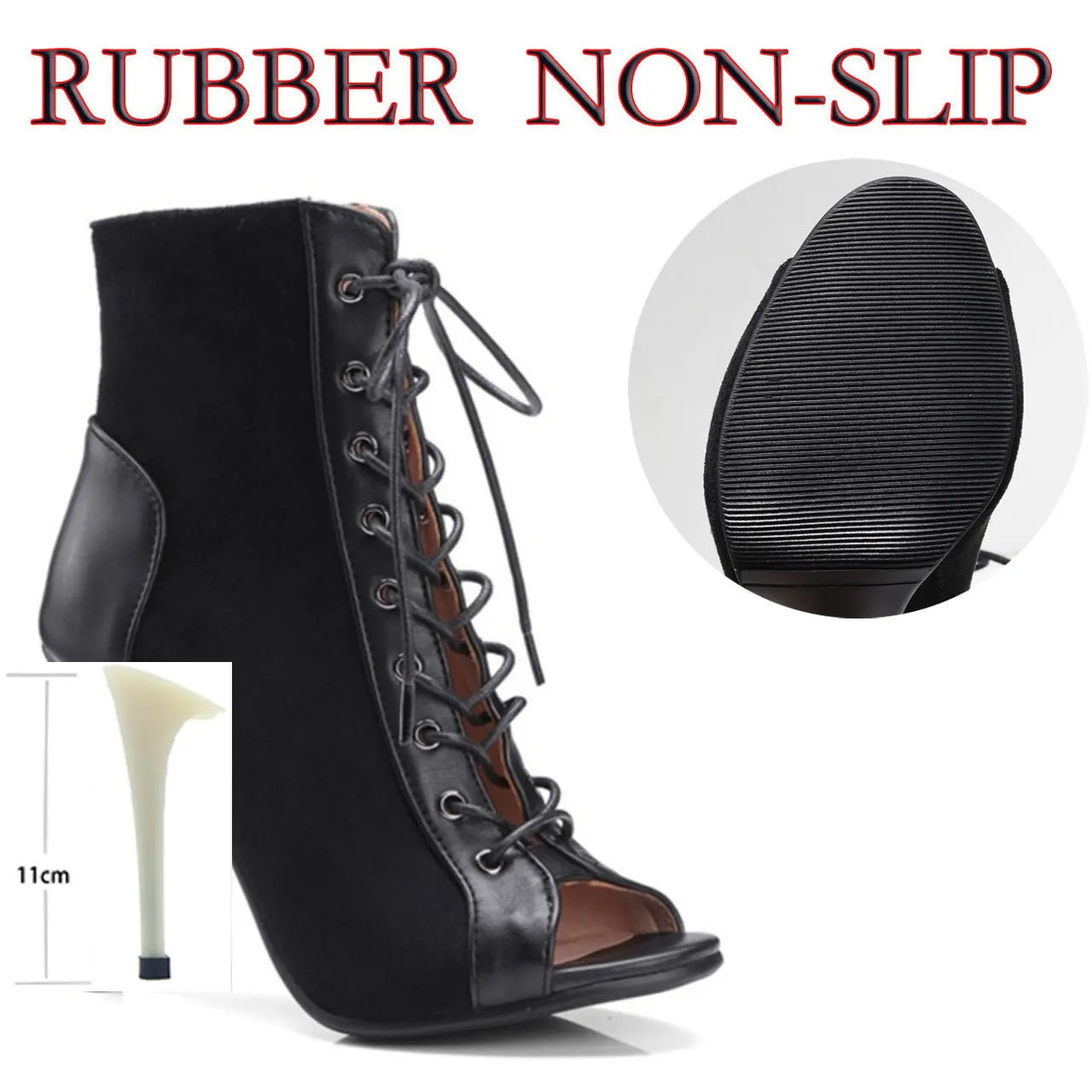 Women’s Latin Dance Stiletto Heels - Sexy High Heel Ballroom Party Dance Shoes