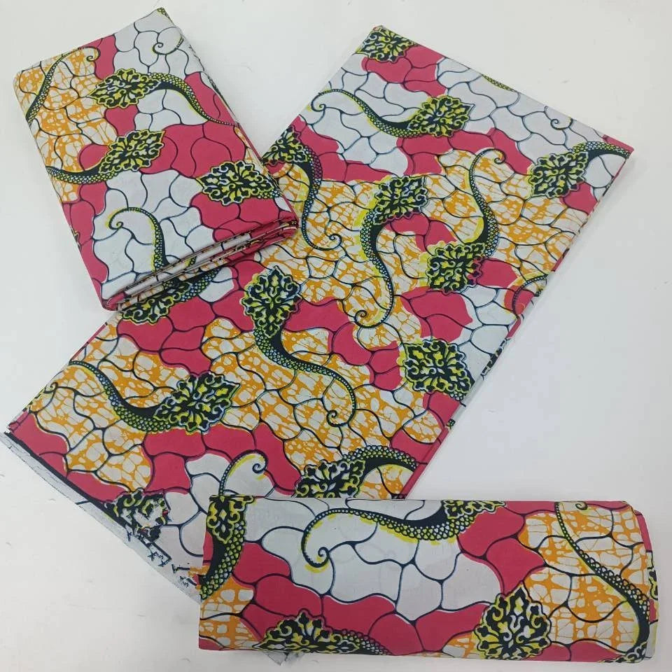 High Quality African Wax Print Fabric - 100% Cotton Soft Ankara Real Wax Fashion Material