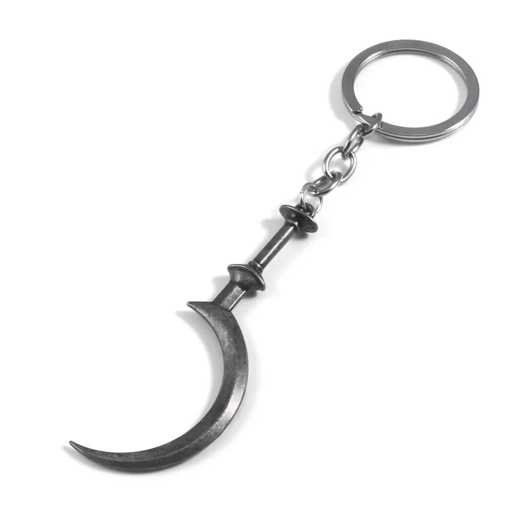 Six-Winged Unborn Metal Keychain - Game Village Inspired Alloy Pendant Keyring & Collectible Gift