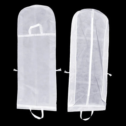 150cm Waterproof Dress Cover - Foldable Dustproof Garment Storage Bag for Dresses & Clothing Protection