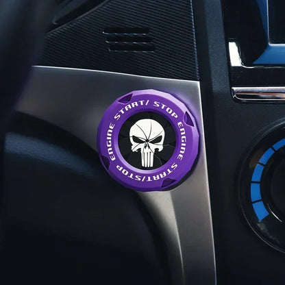 Car One-Key Start/Stop Button Cover – Engine Ignition Protective Sticker for Car & Motorcycle Interior Decoration