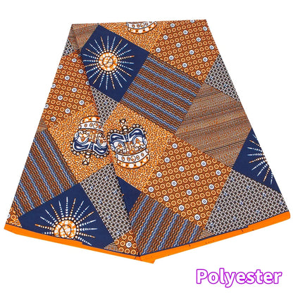 African Ankara Wax Print Fabric - Retro Double Print Patchwork Sewing Material for DIY Clothing