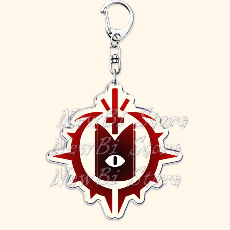 Funny Dark Video Game Sheep Keychain – Cute Lamb & Goat Bag Accessory Gamer Gift
