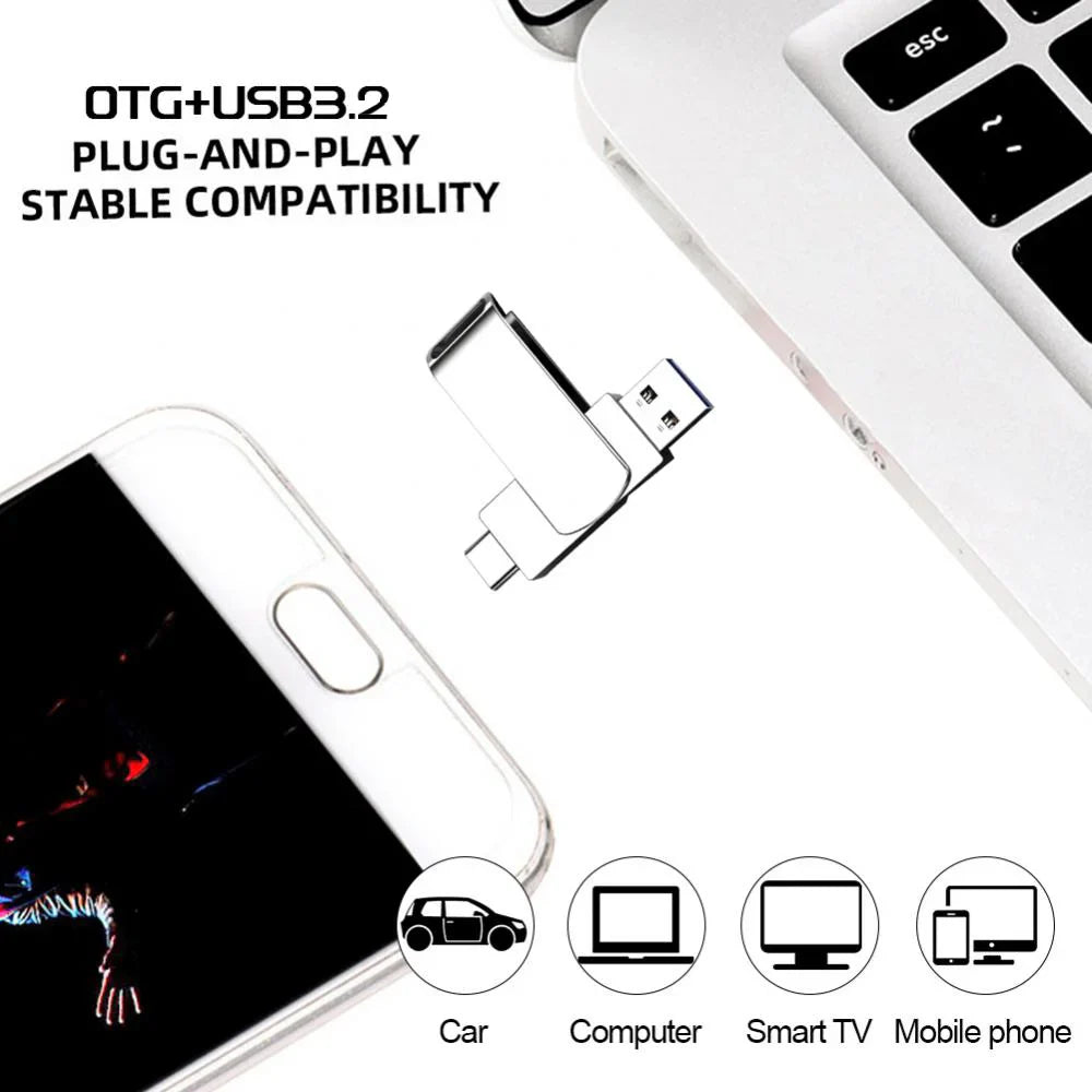 Xiaomi 16TB USB 3.2 Flash Drive — High-Speed Waterproof Type-C 2-in-1 Storage for Mobile & PC