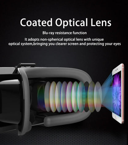 VR Glasses Virtual Reality Headset – 3D Lenses Smart Goggles for Smartphones, Mobile Game Accessory