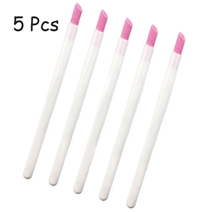 1/5Pcs Nail Art Quartz Grinding Pen - Cuticle Remover Tool for Gel Polish Manicure & Nail Care