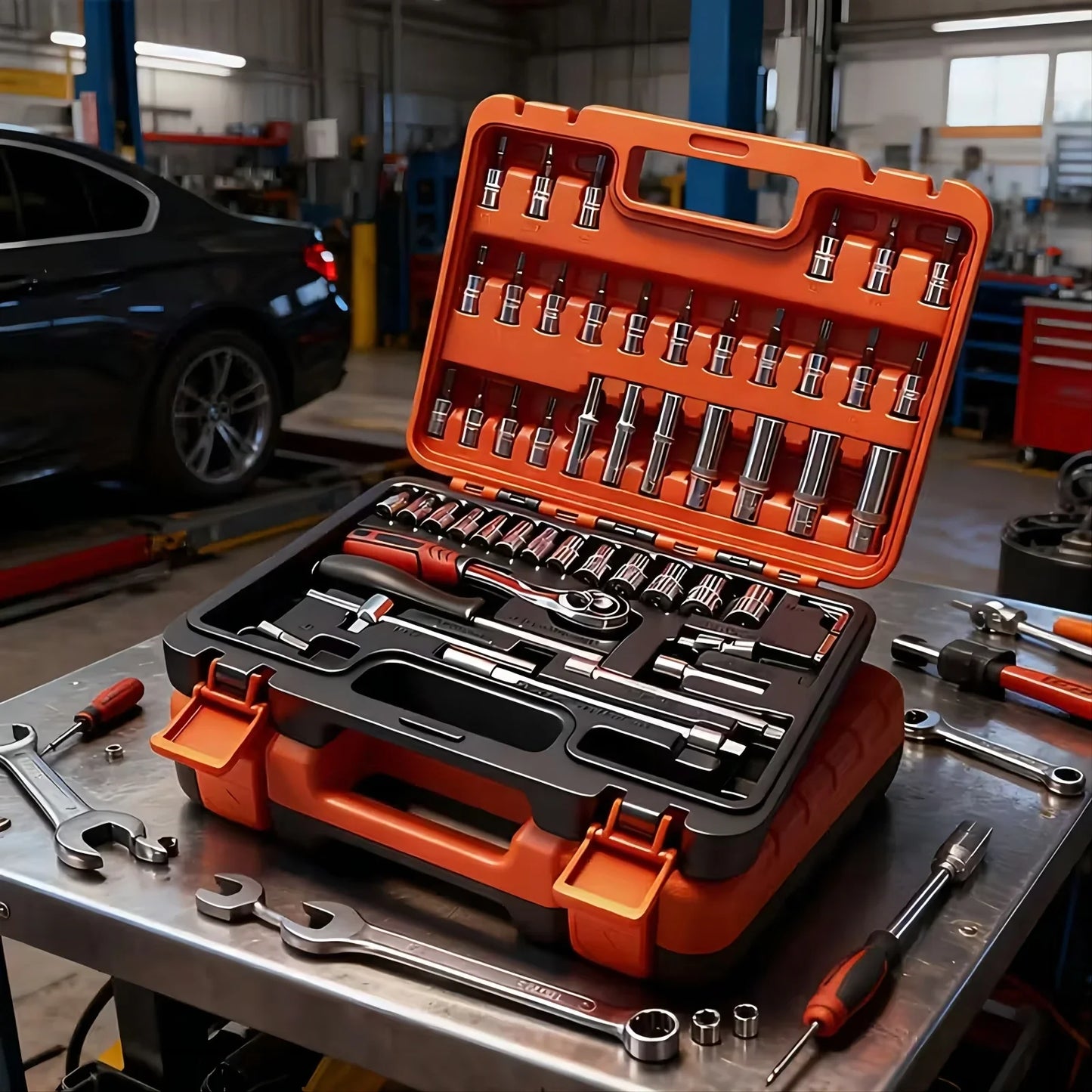 899-Piece Professional Tool Kit - Portable Multi-Function Toolbox for Home, Car Repairs & DIY Projects
