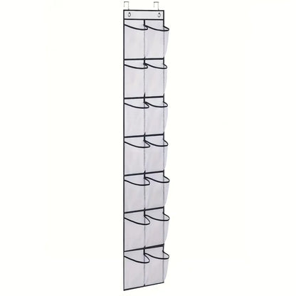 Over The Door Shoe Organizer - 12/14/24/28/35/40 Pocket Large Mesh Hanging Rack for Closet Shoe Storage
