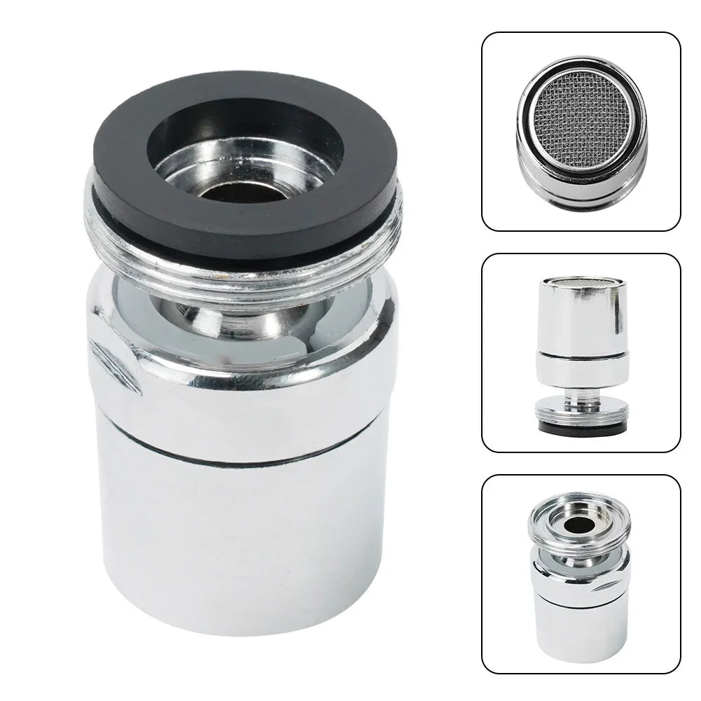 360° Swivel Faucet Aerator - Water Saving Splash Proof Tap Sprayer Nozzle for Kitchen Sink