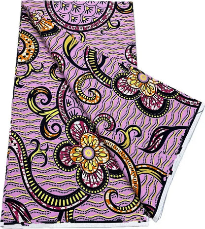 100% Cotton African Wax Print Fabric - High Quality Ankara Fabric 6 Yards