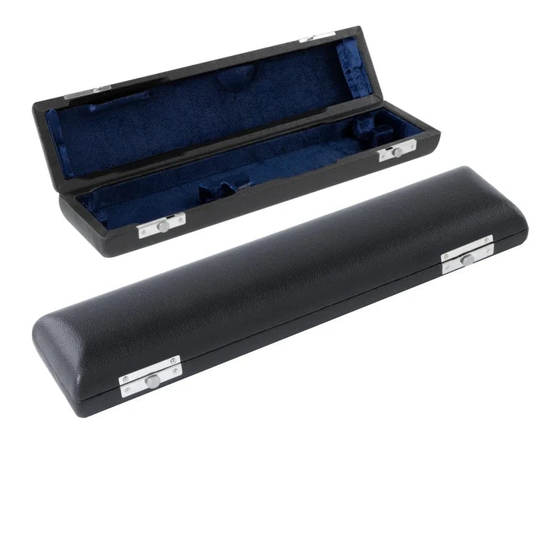 Portable Flute Bag Case - Lightweight Leather Backpack & Zipper Carrying Satchel for 16/17 Hole Flutes
