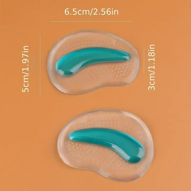 Silicone Forefoot Gel Pads - Self-Adhesive Non-Slip Cushions for High Heels & Sandals
