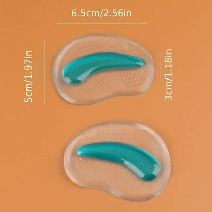 Silicone Forefoot Gel Pads - Self-Adhesive Non-Slip Cushions for High Heels & Sandals