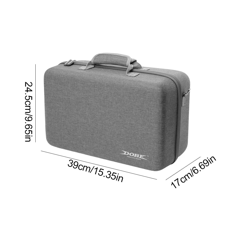 Hard Shell Carrying Case for PS5 Slim — Storage Bag for Console, Controllers & Accessories