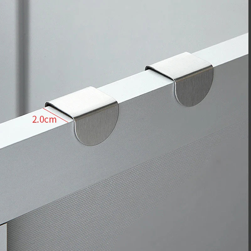 Hang with Ease: Z-Shaped Stainless Steel Door Hook – Your Stylish Organizer Tool for Bathroom Cabinets and Beyond