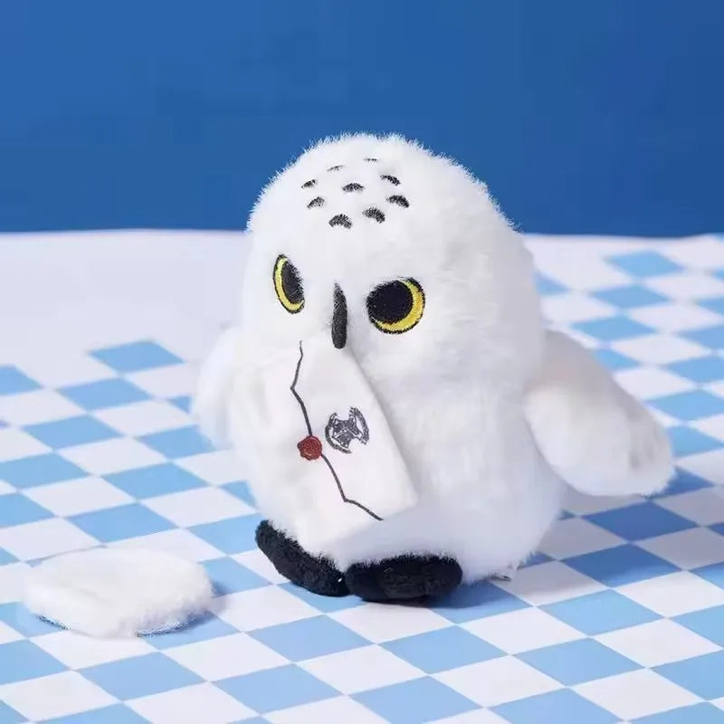 Hedwig Owl Plush Toy - Cute Soft Stuffed Animal Shoulder Decor Birthday Gift for Kids