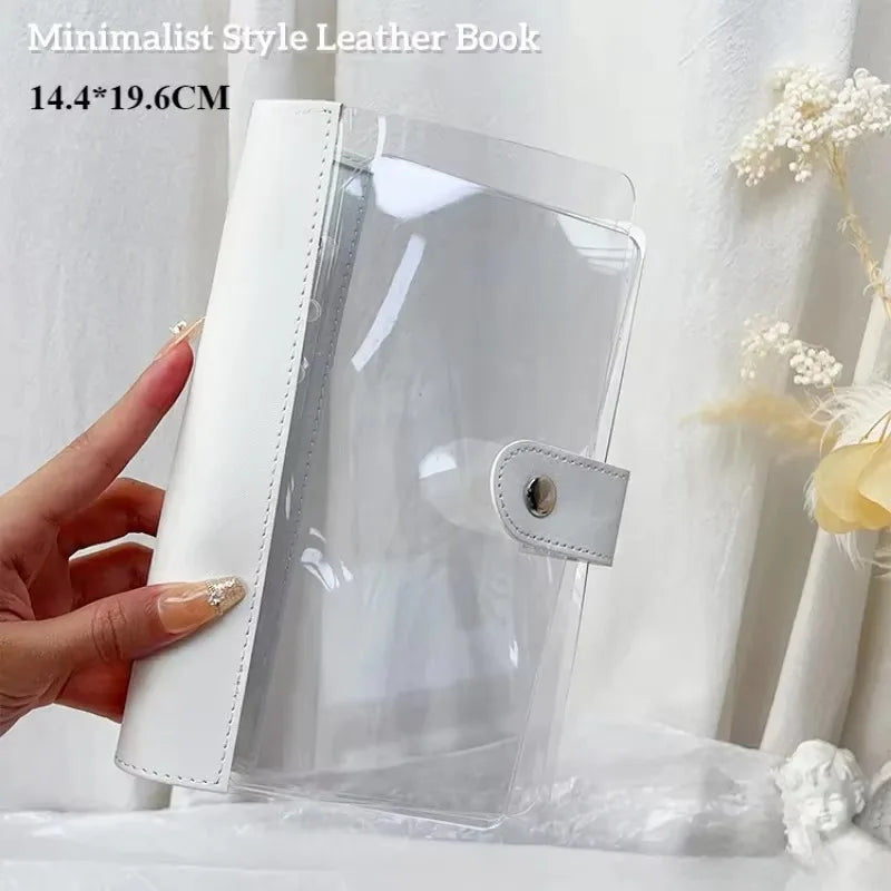 Transparent Nail Display Storage Book - Dustproof Nail Art Plate Organizer & Color Card Holder for Manicure Supplies