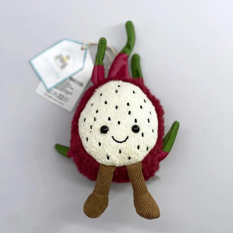 Cute Golf Ball Plush Keychain - Grape Jellyfish Hippo Elephant Bag Charm Mini Plush Toy Collection