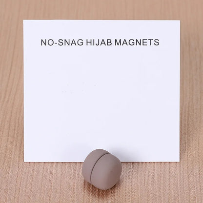 WLP Magnetic Hijab Clips - Solid Color Round Strong Magnet Pins for Silk Scarves Shawls Turban Accessories