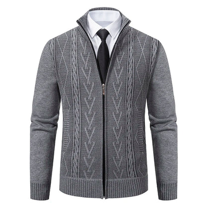 2023 Autumn & Winter Cashmere Padded Sweater Coat - Warm Casual Men’s Knitted Jacket