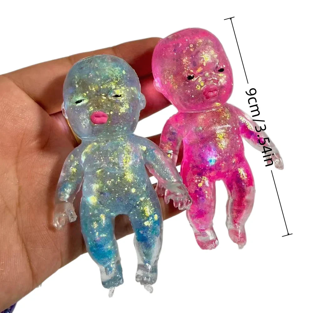 Baby Shape Squishy Stress Relief Toy - Soft Squeeze Fidget Desk Toy for Relaxation and Gifts