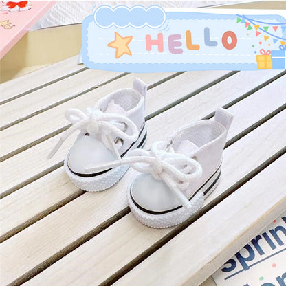LABUBU Leather Shoes for 17cm Cotton Dolls – Casual Sports Boots DIY Doll Accessories