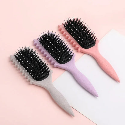 Salon Curly Hair Styling Brush – Detangling & Shaping Tool for Men’s and Women’s Curls