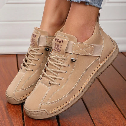 Women’s Mid-Calf Retro Boots - British Style Anti-Slip Workwear Loafers for Summer