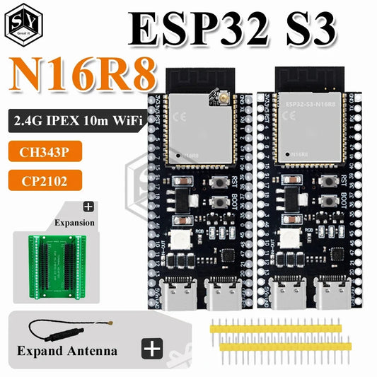 ESP32-S3 DevKitC-1 Development Board - WiFi Bluetooth BLE 5.0 Mesh Module for Arduino Projects