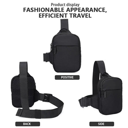 Trendy Men's Oxford Cloth Shoulder Bag | Casual Crossbody Single Shoulder Bag | Diagonal Day Tide Small Square Bag