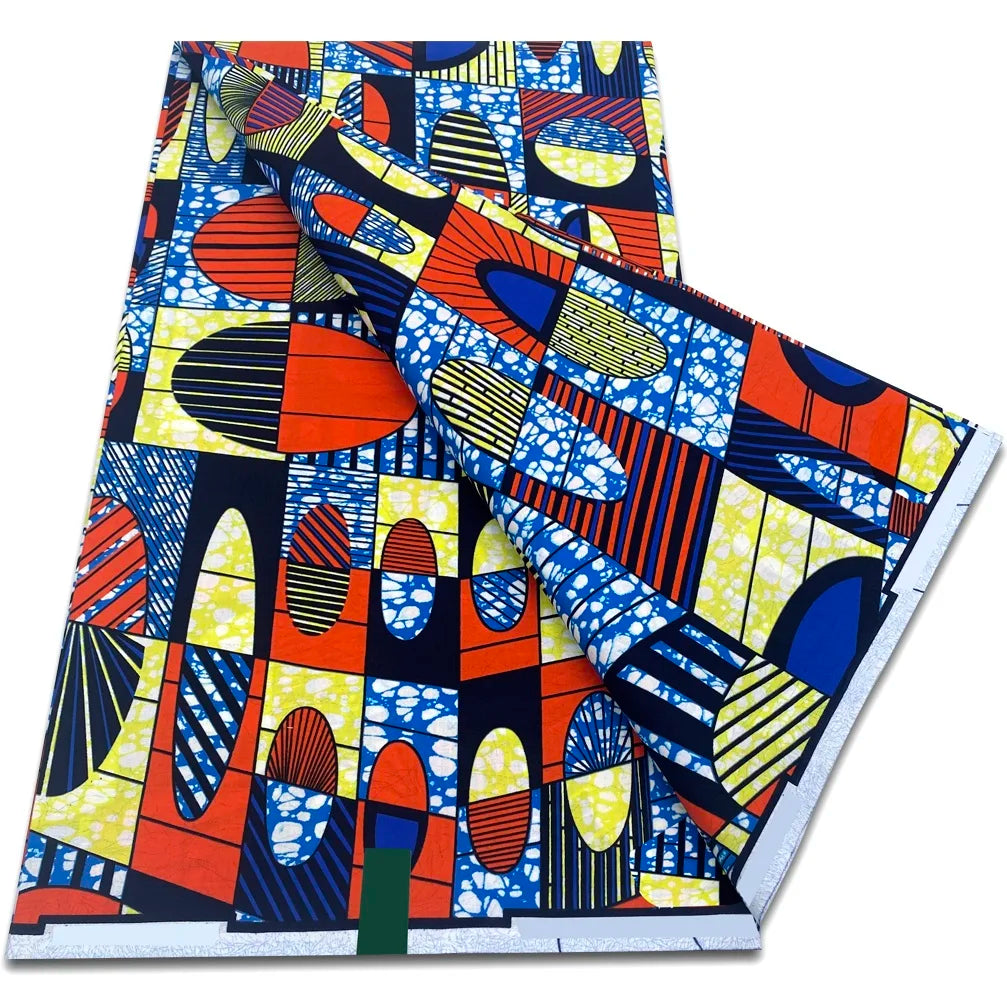 African Real Wax Print Fabric - 100% Cotton Ankara Sewing Material Wholesale Quality