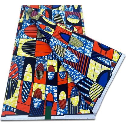 African Real Wax Print Fabric - 100% Cotton Ankara Sewing Material Wholesale Quality