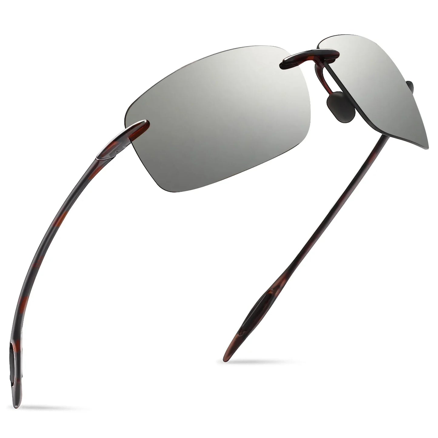 MAXJULI Polarized Sunglasses for Men & Women - Designer Fashion, Rimless Sports & Driving Eyewear (MJ8009)