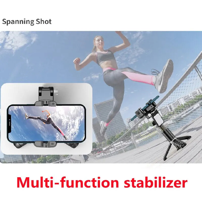 360° Rotation Gimbal Stabilizer & Selfie Stick – Tripod for iPhone & Smartphone Live Photography